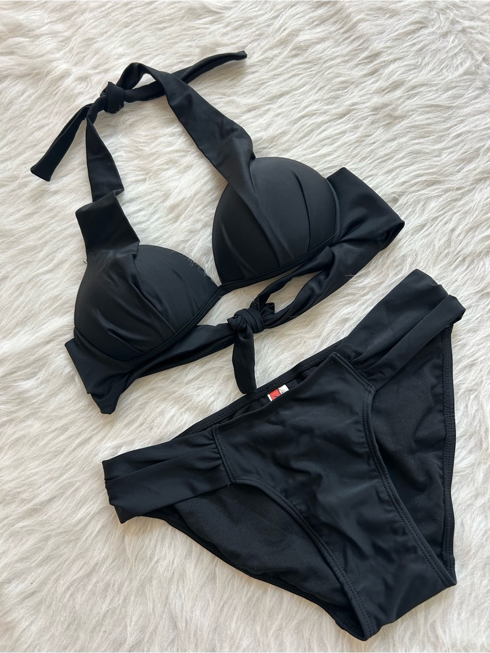 Apollo Swimwear Black Halter Bikini Set - Women Swim M